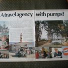 Gulf Oil Tourgide Service Travel Agency Guide Vintage Ad 1968