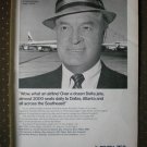 Delta Airlines Bob Hope Private Navy Sgt O Farrell 1968 Vintage Ad