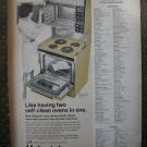 Hotpoint Hallmark Hi Lo Harvest Self Clean Oven  1968 Vintage Ad