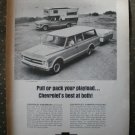 Chevrolet Suburban Fleetside Custom Camper Pickup 1968 Vintage Ad