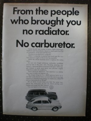 Volkswagen Fastback Squareback Car 1968 Vintage Ad