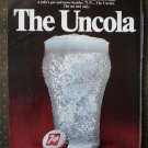 7up Uncola Soda Glass un Cola Vintage Ad 1968