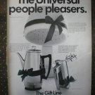 Universal Gift Line Coffeematic Mixer Hair Dryer 1968 Vintage Ad