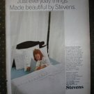 Stevens Hampton Court Beauti-Blend Sheets Vintage Ad 1968