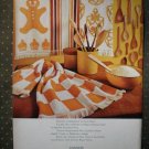 Cannon Royal Family Kitchen Towels Gingerbread Man Vintage Ad 1968