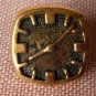 Clock Button Gold Square Small Plastic Lot 7 Watch Sewing Crafts