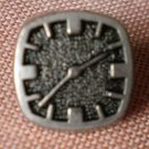 Clock Sewing Button Silver Square Small Plastic Lot 5 Watch