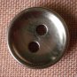 Sewing Button Round Plain Silver 2-hole Metal 12mm Lot 5