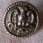 Sewing Button Round Eagle Arrow Button Gold-Copper 1.3cm Self Shank Lot 6
