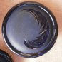 Large Plastic Button Blue Metal Shank Lot 3 Swirl