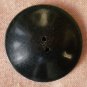 Large Plastic  Button Gray 2-hole Concave Vintage Carved
