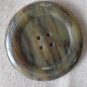 Large Plastic Button Tortoise Shell Brown 2-hole Vintage