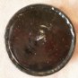 Large Plastic Button Geometric Black Art Deco Metal Shank