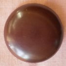 Large Plastic Button Brown Self Shank Plain Vintage Round 3.7cm