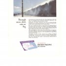 Union Pacific Railroad Strategic Middle Route Vintage Ad 1944