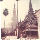Vintage Photograph Burma Temple Complex Top Shwe Dagon 1968 Myanmar