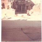 Vintage Photograph Rice Sunning City Streets Nepal 1968