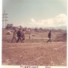 Vintage Photograph Tibetians Tibet Walking 1968