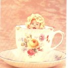 Anne Geddes Postcard 1995 605-009 Baby in Tea Cup 4x6