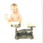 Anne Geddes Postcard 1995 605-041 Baby Scale Weight 4x6