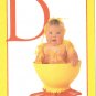 Anne Geddes Postcard 1995 605-057 D is for Duckling Baby 4x6