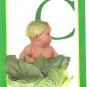 Anne Geddes Postcard 1995 605-056 C is for Cabbage Baby 4x6