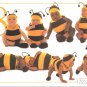 Anne Geddes Postcard 1995 605-087 8 Bumblebee Baby 4x6