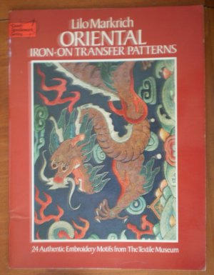 Oriental Iron On Transfer Patterns Lilo Markrich Book Embroidery Motifs