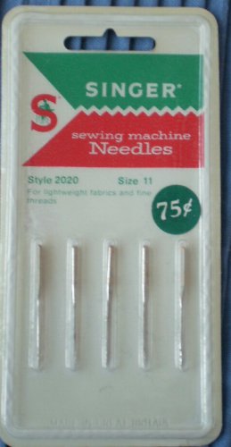 Singer Sewing Machine Needles 2020 Size 11 NOS C402 5/pack