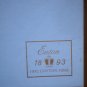 Vintage Stationery Eaton 1893 Embossed Shells Cotton Fibre Blue Box Sheets Envelopes