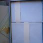 Vintage Stationery Eaton 1893 Embossed Shells Cotton Fibre Blue Box Sheets Envelopes