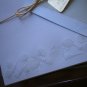 Vintage Stationery Eaton 1893 Embossed Shells Cotton Fibre Blue Box Sheets Envelopes