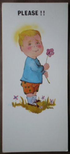 Happiness Cards Vintage Greeting Please Love Me 25C395