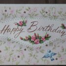Vintage Birthday Card Birds Flowers Sunshine Card 25x3015