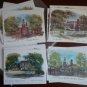Bright of America Note Cards Vintage Lot 11 Moore House Independence Hall Old North Church