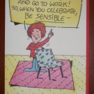 Birthday Card Vintage Gi-gi Cards Gallant Clown Pot of Gold 1983
