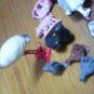 Lot Plastic Animals Vintage Flamingo Cow Sheep Turkey Pig Chicken
