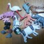 Lot Plastic Animals Vintage Flamingo Cow Sheep Turkey Pig Chicken