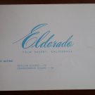 Vintage Golf Scorecard Eldorado Palm Desert Mike Portik score card