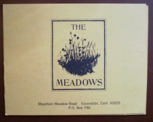 Vintage Golf Scorecard The Meadows Escondido CA score card