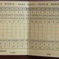 Vintage Golf Scorecard The Meadows Escondido CA score card