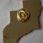 California Rifle Pistol Association 1994 Lapel Pin Enamel Metal State Map