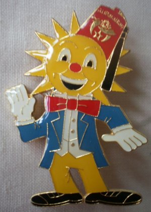 Al Malaikah Pin Shriner Temple Los Angeles Derrick Paine Potentate Sun 1981 Enamel
