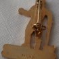 Lumberjack Ski Big Tupper New York Vintage Enamel Goldtone Metal