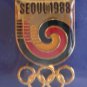 Seoul 1988 Olympics South Korea Eden Arts Enamel Goldtone Metal