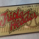 California Lottery Triple Header Pin Enamel Silvertone  Metal State
