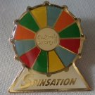 California Lottery Spinsation Pin Enamel Goldtone Metal State