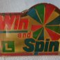 California Lottery Win and Spin Pin Enamel Goldtone Metal State