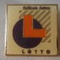 California Lottery Lotto Pin Enamel Goldtone Metal State