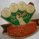 Tony Gwynn Pin 4 Time National League Batting Champion 1989 Enamel Goldtone Metal